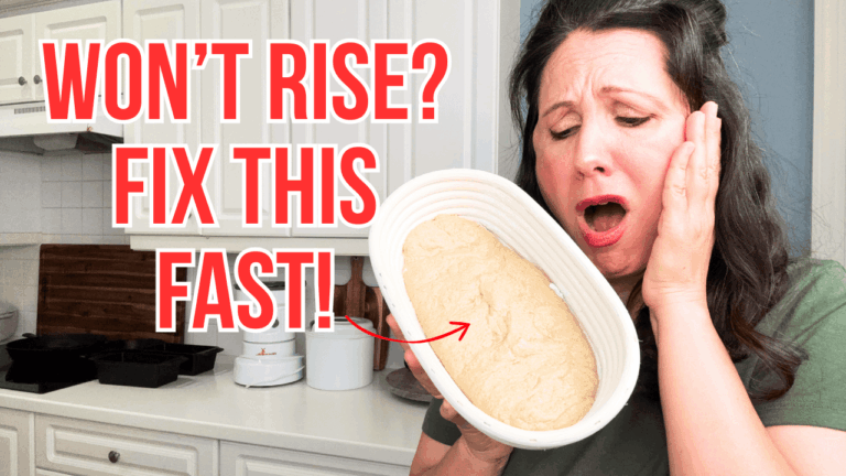 Sourdough bread that won't rise, with tips to fix it